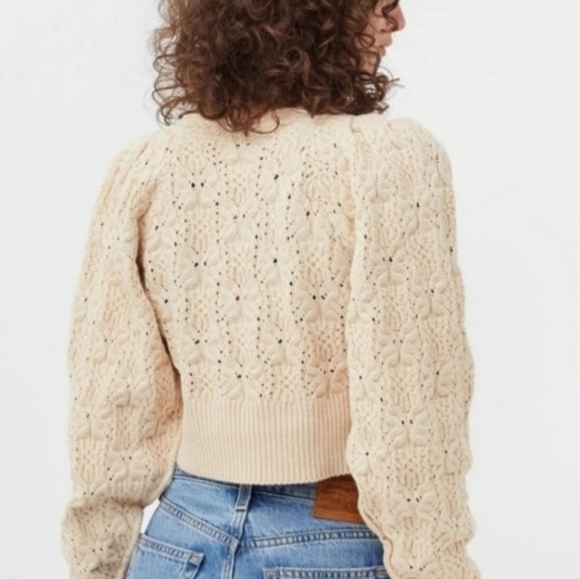 NWT Free People Crossover Cropped Sweater - Picture 3 of 5